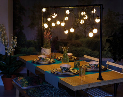 Luxform Lighting Indoor & Outdoor Honolulu 24V LED Festoon Light Set