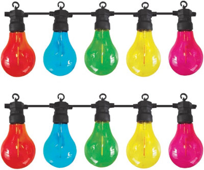 Luxform Lighting Maui 24V 10 Pack Outdoor Garden Festoon Lights with Multi-Coloured Bulbs - 4