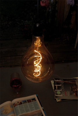 Battery powered light bulb deals with switch