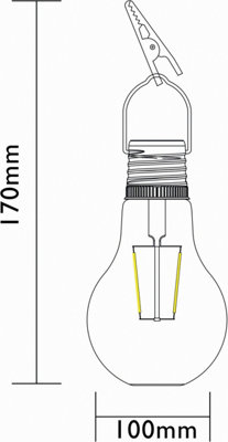 Luxform Solar Filament Glass Bulb