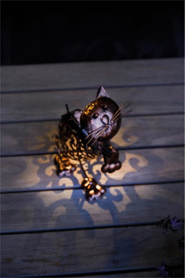 Luxform Solar Metal Cat Led Light