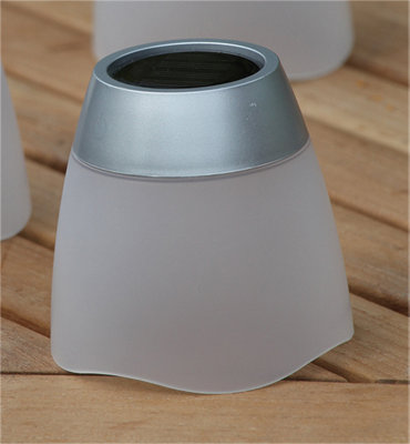 Luxform Solar Tumbler Table Lights Silver