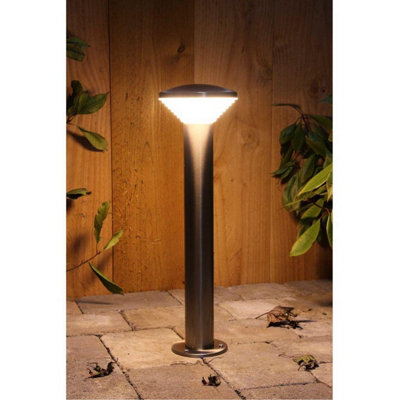 Luxform Trier Post Light in Stainless Steel