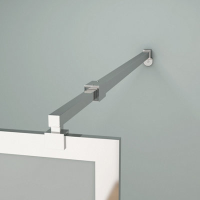 Luxor 2 Sided Walk In Wet Room Fluted Shower Enclosure With 1400 X 800mm Stone Tray - View #2