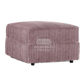 Luxor  Delta  Ferguson Pink Fabric Soft Jumbo Cord Footstool