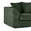 Luxor Jumbo Cord Green Fabric 2 Seater Sofa