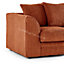 Luxor Jumbo Cord Orange Fabric 2 Seater Sofa