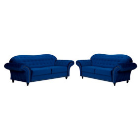 Luxor Sofa Suite 3+2 Seater (Blue)