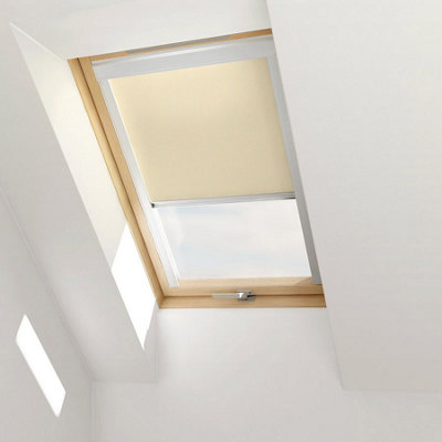 LuXtra (DHR) Beige Blackout Roller Blind for VELUX Roof Window MK04 ...