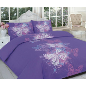 Luxuries Design Butterfly Printed Duvet Cover + Pillow Case Bed Set All Sizes