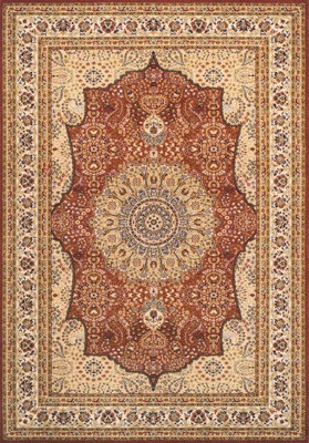 Luxurious Bordered Traditional Persian Floral Beige Wool Rug for Living Room & Bedroom-240cm X 340cm