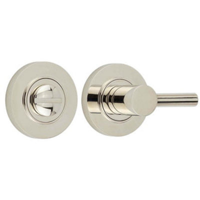 Luxurious Easy Turn & Release No Rose in Polished Nickel - Door Handle