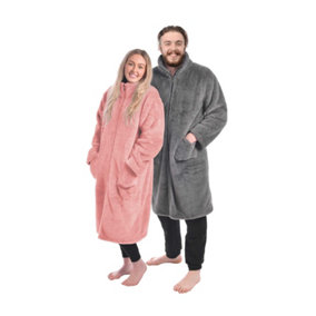 Luxurious Faux Fur Eskimo Grey Gowns Blanket Throw One size