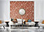 Luxurious Grace Palm Orange Wallpaper