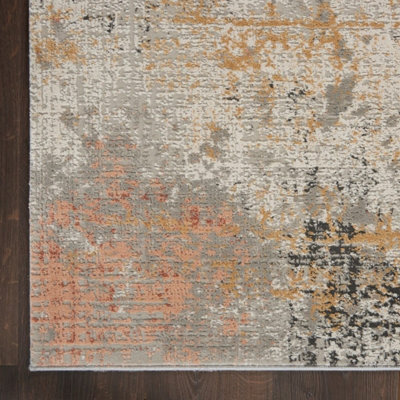 Luxurious Grey Blue Modern Abstract Rug For Living Room Bedroom ...