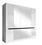 Luxurious Hektor 21 Hinged Wardrobe in White Gloss - Ample Storage, H2130mm W2250mm D600mm