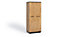 Luxurious Ines 09 Hinged Wardrobe 90cm - Timeless Oak Artisan & Black - W900mm x H2150mm x D600mm