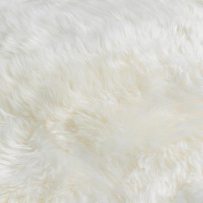 Luxurious Quad Natural White Sheepskin Rug