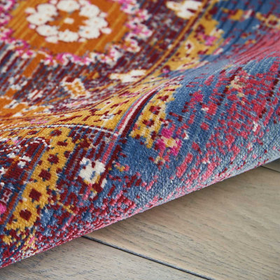 Luxurious Traditional Rug, Stain-Resistant Floral Rug, Persian Rug for Bedroom, LivingRoom, & DiningRoom-121cm X 173cm