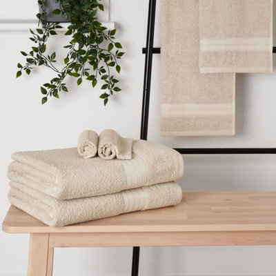 Luxury 100% Cotton 6 Piece Bathroom Towel Bale Set Price Comparisons | Compare The Build
