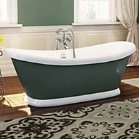 Luxury 1770mm Traditional Grey Freestanding Bath