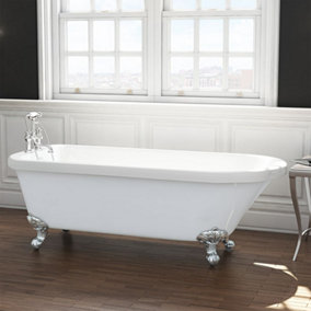 Luxury 1780mm Traditional Single Ended Bath