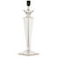 Luxury 1800 s Table Lamp Crystal Glass & Polished Nickel BASE Traditional Light