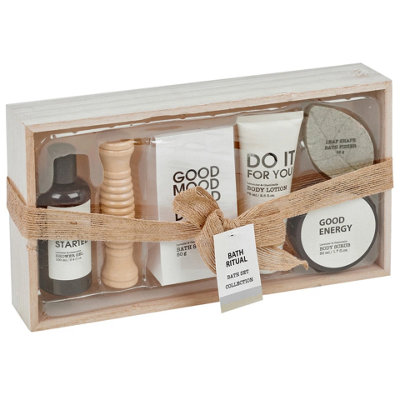Luxury Bath and Shower Ritual Set with Body Scrub Salts and Wellness ...