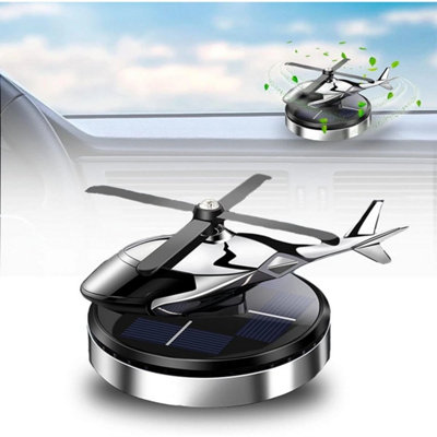 Luxury Car Air Freshener Solar Powered Rotating Helicopter Dashboard ...