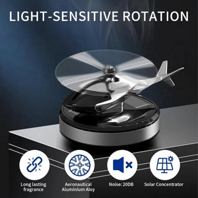 Luxury Car Air Freshener Solar Powered Rotating Helicopter Dashboard ...