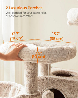 Luxury Cat Entertainment Complex, Multi-Feature Tower with Caves and ...