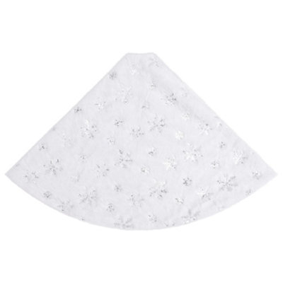 Luxury Christmas Tree Skirt White 90 cm Faux - 3
