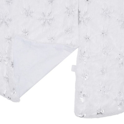 Luxury Christmas Tree Skirt White 90 cm Faux - 4