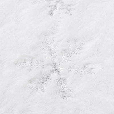 Luxury Christmas Tree Skirt White 90 cm Faux - 5