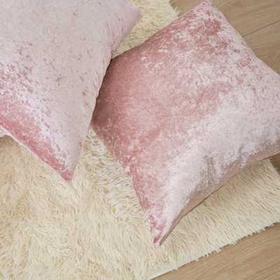 Crushed velvet clearance bed cushions