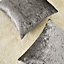 Luxury Crushed Velvet Set of 4 Cushion Covers Plain