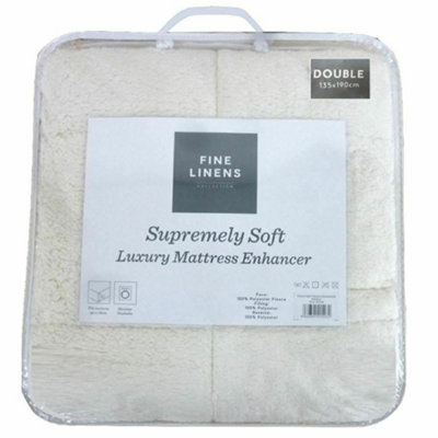 Luxury Double Size Super Soft Teddy Mattress Topper Enhancer Bedding