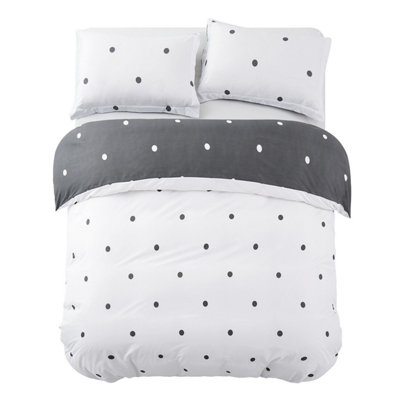 Luxury Duvet Cover Reversible Dotted 3- Piece  Single Double King Super King Size Quilt Covers