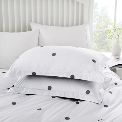 Luxury Duvet Cover Reversible Dotted 3- Piece  Single Double King Super King Size Quilt Covers