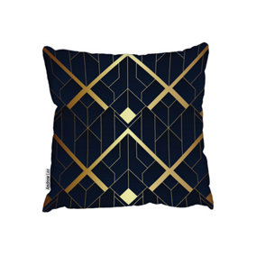 luxury gold art deco (Cushion) / 60cm x 60cm