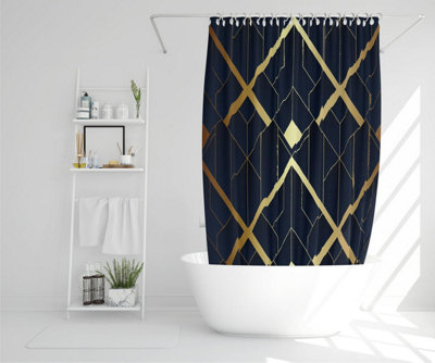 luxury gold art deco (Shower Curtain) / Default Title Price Comparisons | Compare The Build