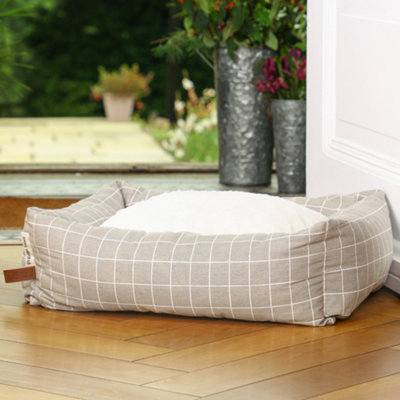 Luxury Grey Large Check Dog Sofa Bed Price Comparisons | Compare The Build