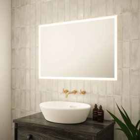 Luxury Illuminated LED Mirror Touch Sensor Dimmable Vertical or Horizontal