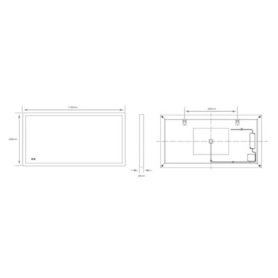 Luxury Illuminated LED Mirror Touch Sensor Dimmable