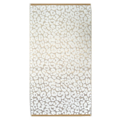 Luxury Jacquard Leopard Hand Towel - Natural - 5