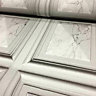 Luxury Light Grey Marble Wood Panelling Effect Realistic Vinyl Wallpaper 6319-10