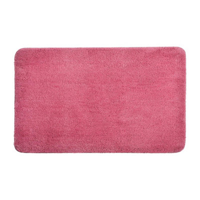 Luxury Microfibre Bath Mat Non-Slip - Rose Pink