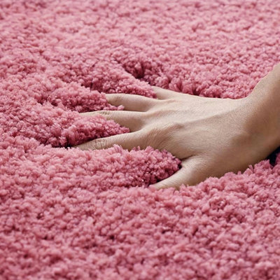 Luxury Microfibre Bath Mat Non-Slip - Rose Pink