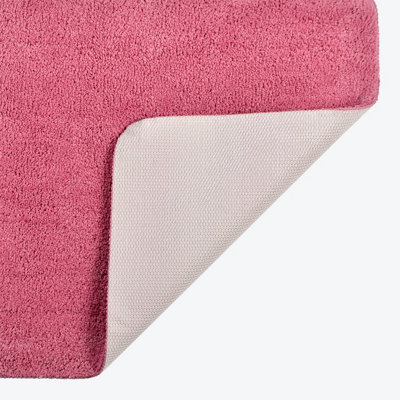 Luxury Microfibre Bath Mat Non-Slip - Rose Pink - 3