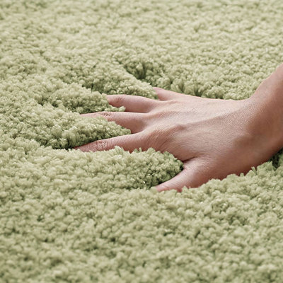 Luxury Microfibre Bath Mat Non-Slip - Sage Green